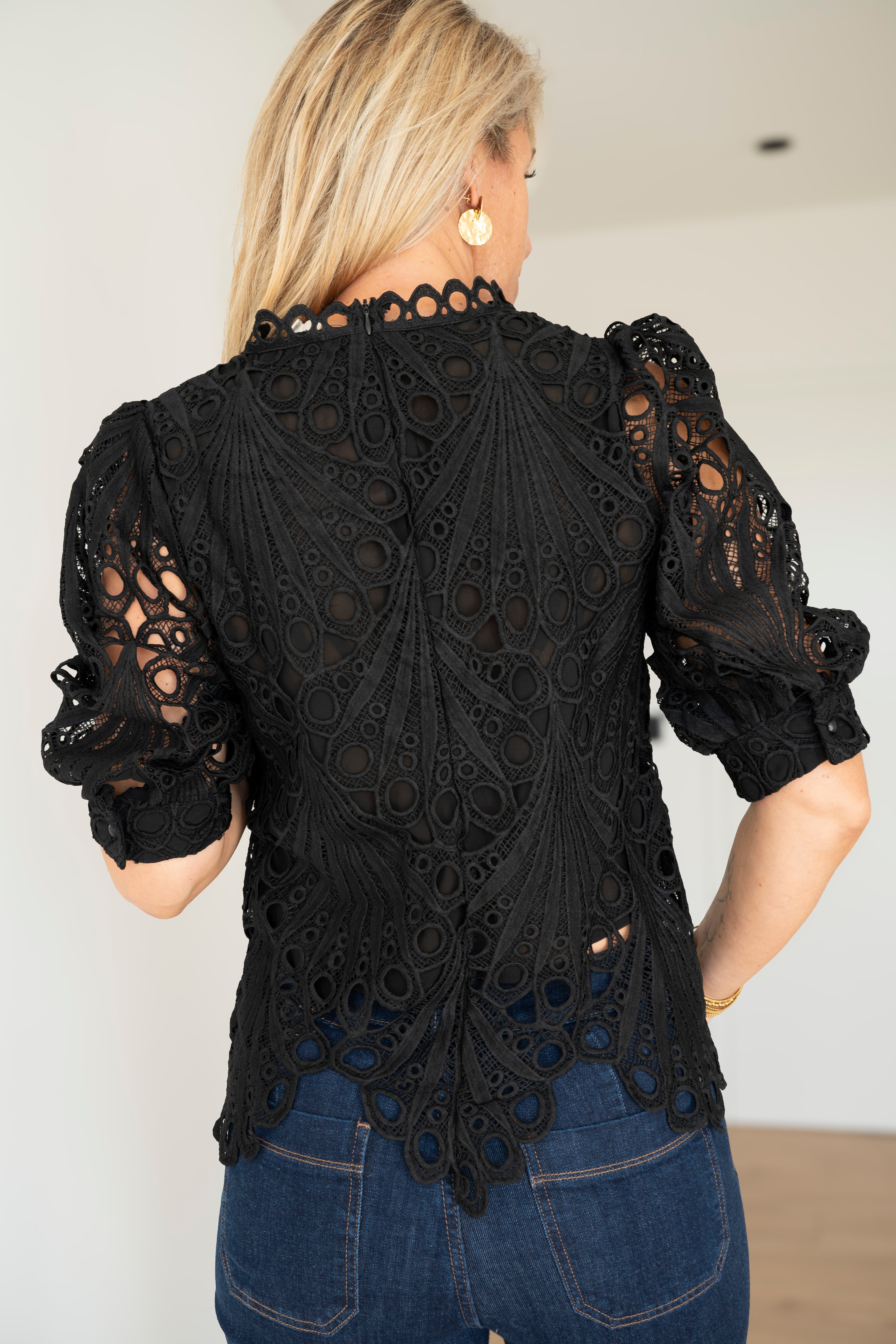 Blouse Black Lace